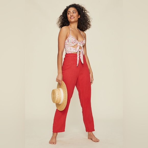LPA Pants - LPA the Label Baby Love Pant in Bright Red size Small